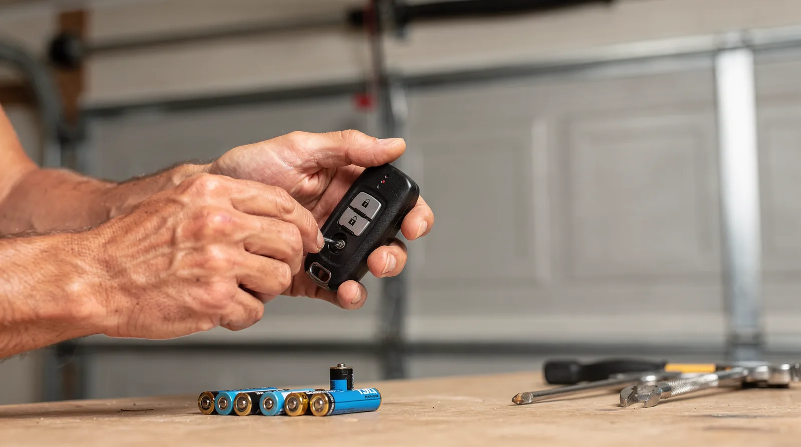 Replacing the remote's batteries is the first and easiest fix to try.; Reprogramming the remote