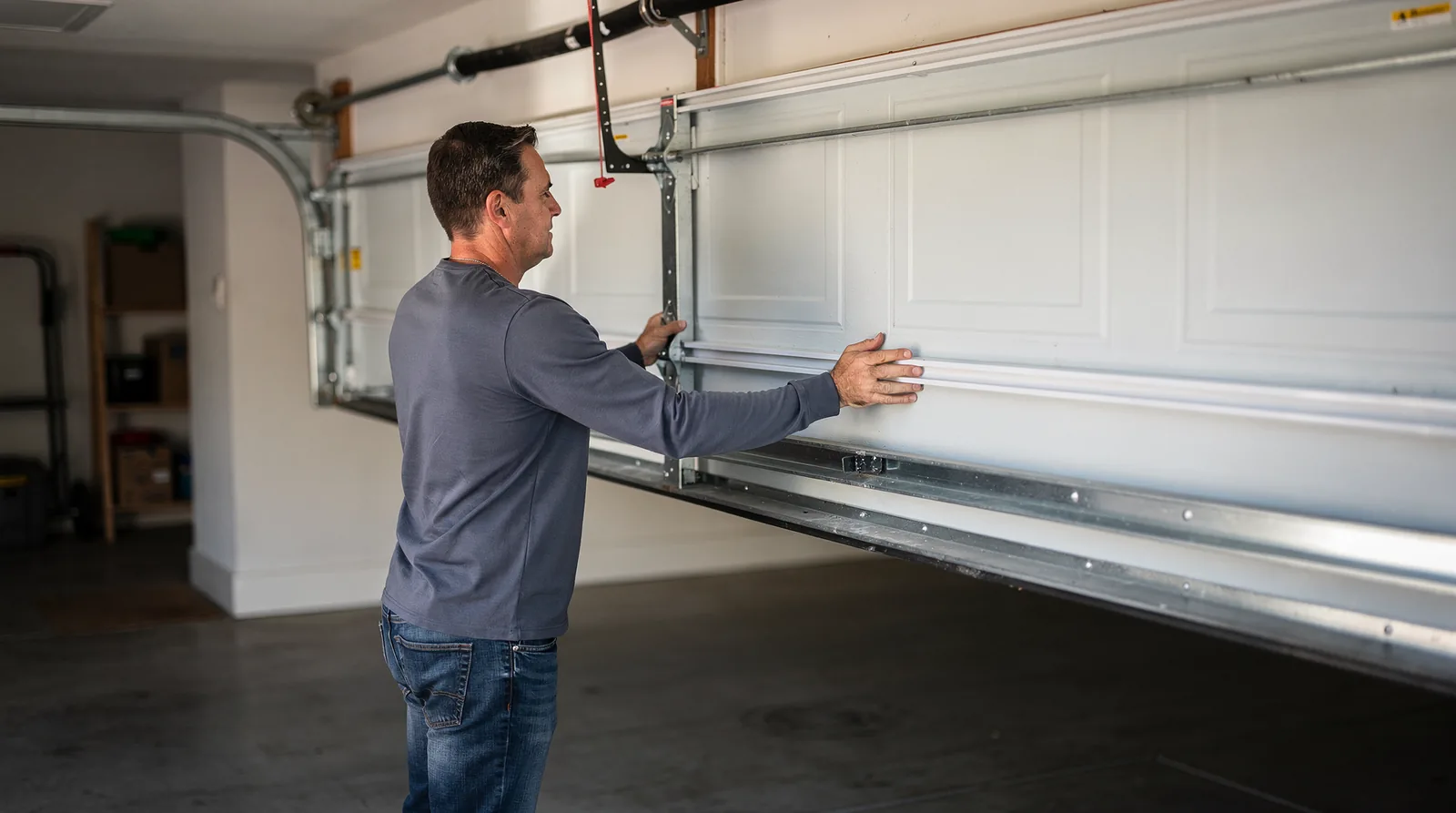 A garage door balance test helps identify misalignment or spring issues early.; Garage door springs