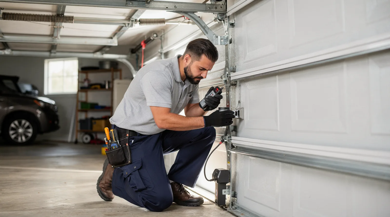 The average garage door tune-up cost is minimal compared to the expensive repairs or replacements