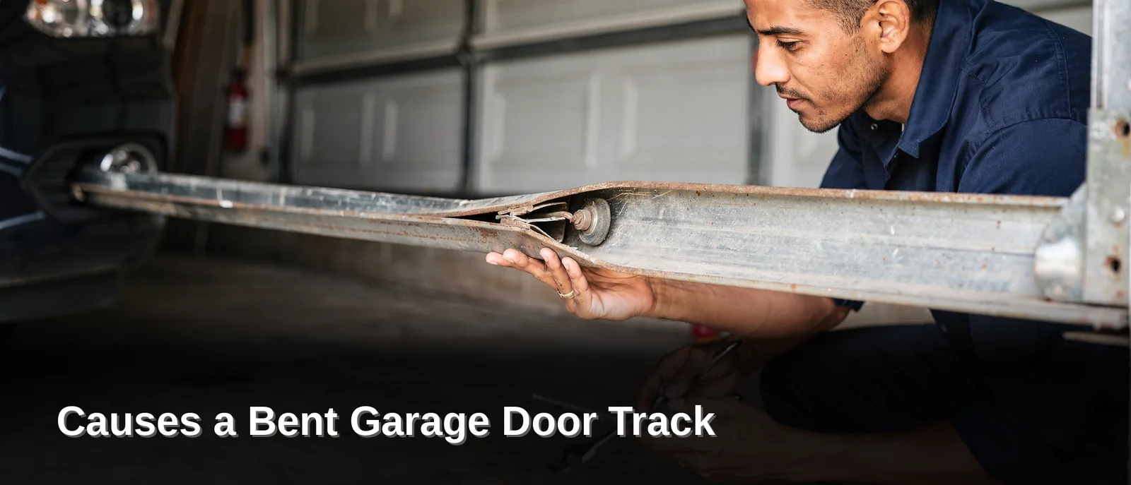 What causes a garage door track to bend, Causes a Bent Garage Door Track